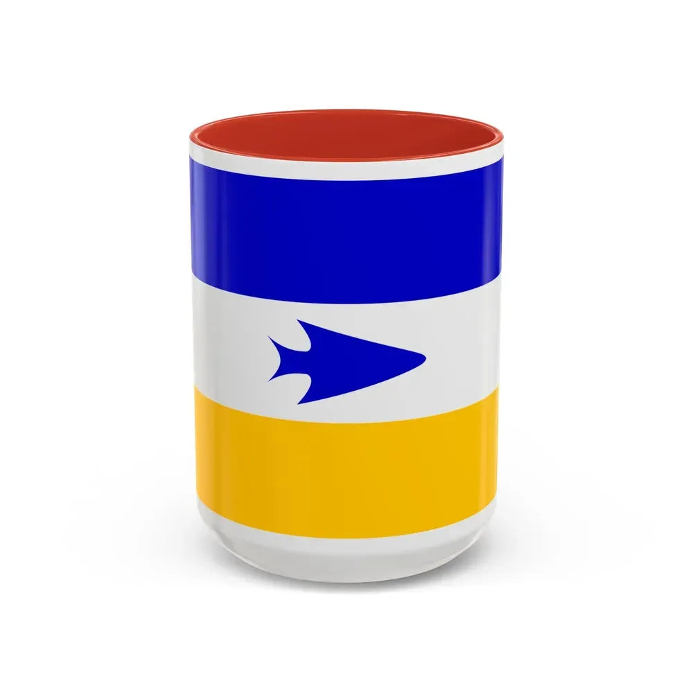 Flag of Mapuche - Accent Coffee Mug 15oz Red - Go Mug Yourself