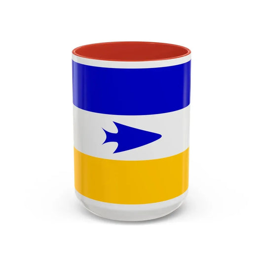 Flag of Mapuche - Accent Coffee Mug 15oz Red - Go Mug Yourself