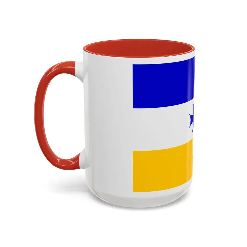 Flag of Mapuche - Accent Coffee Mug - Go Mug Yourself