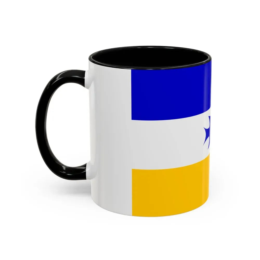 Flag of Mapuche - Accent Coffee Mug - Go Mug Yourself
