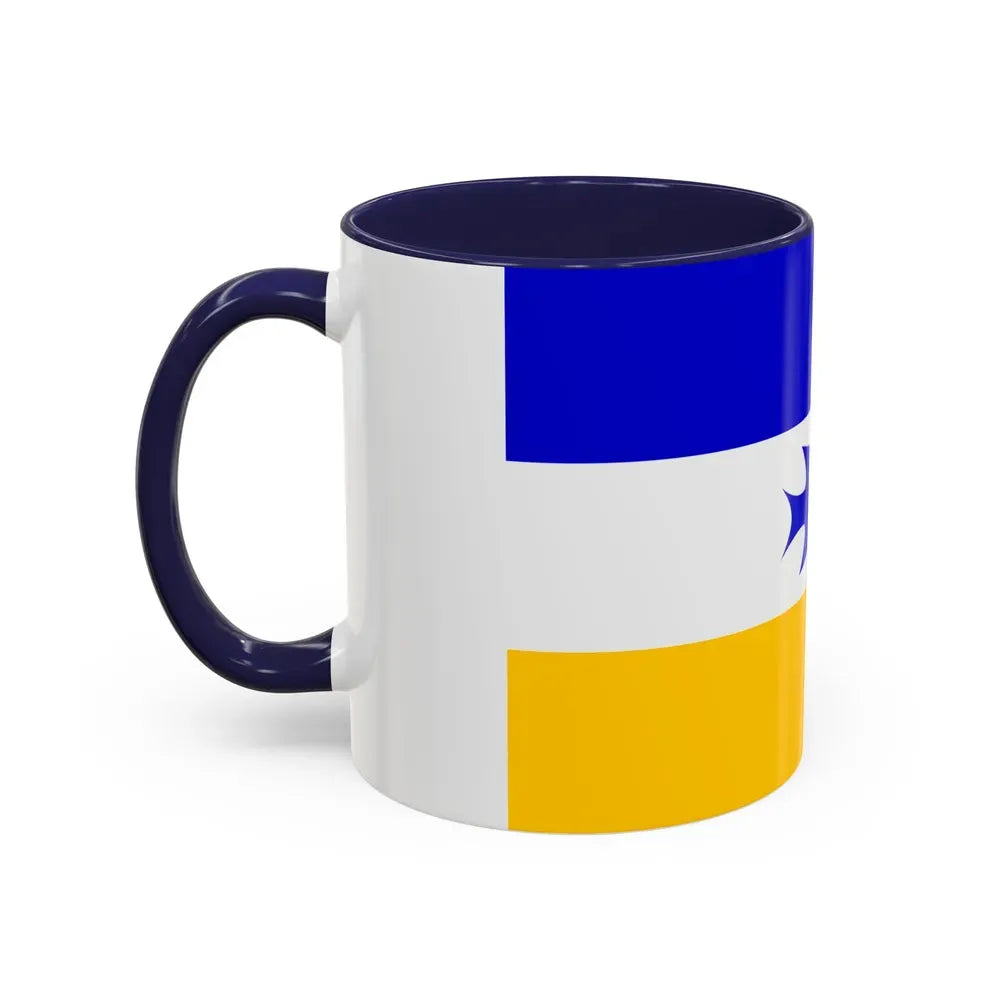 Flag of Mapuche - Accent Coffee Mug - Go Mug Yourself