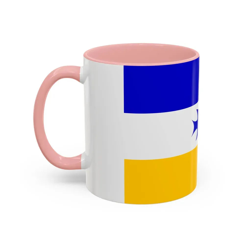 Flag of Mapuche - Accent Coffee Mug - Go Mug Yourself