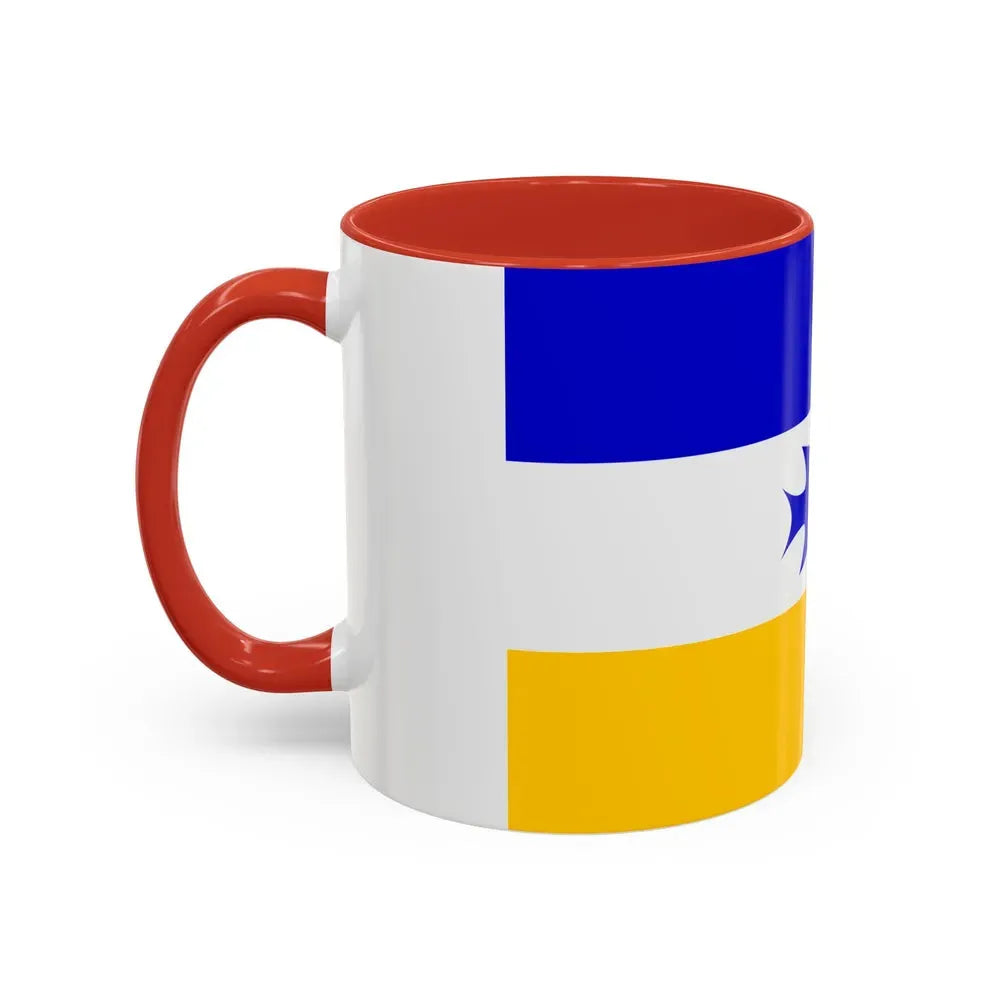 Flag of Mapuche - Accent Coffee Mug - Go Mug Yourself