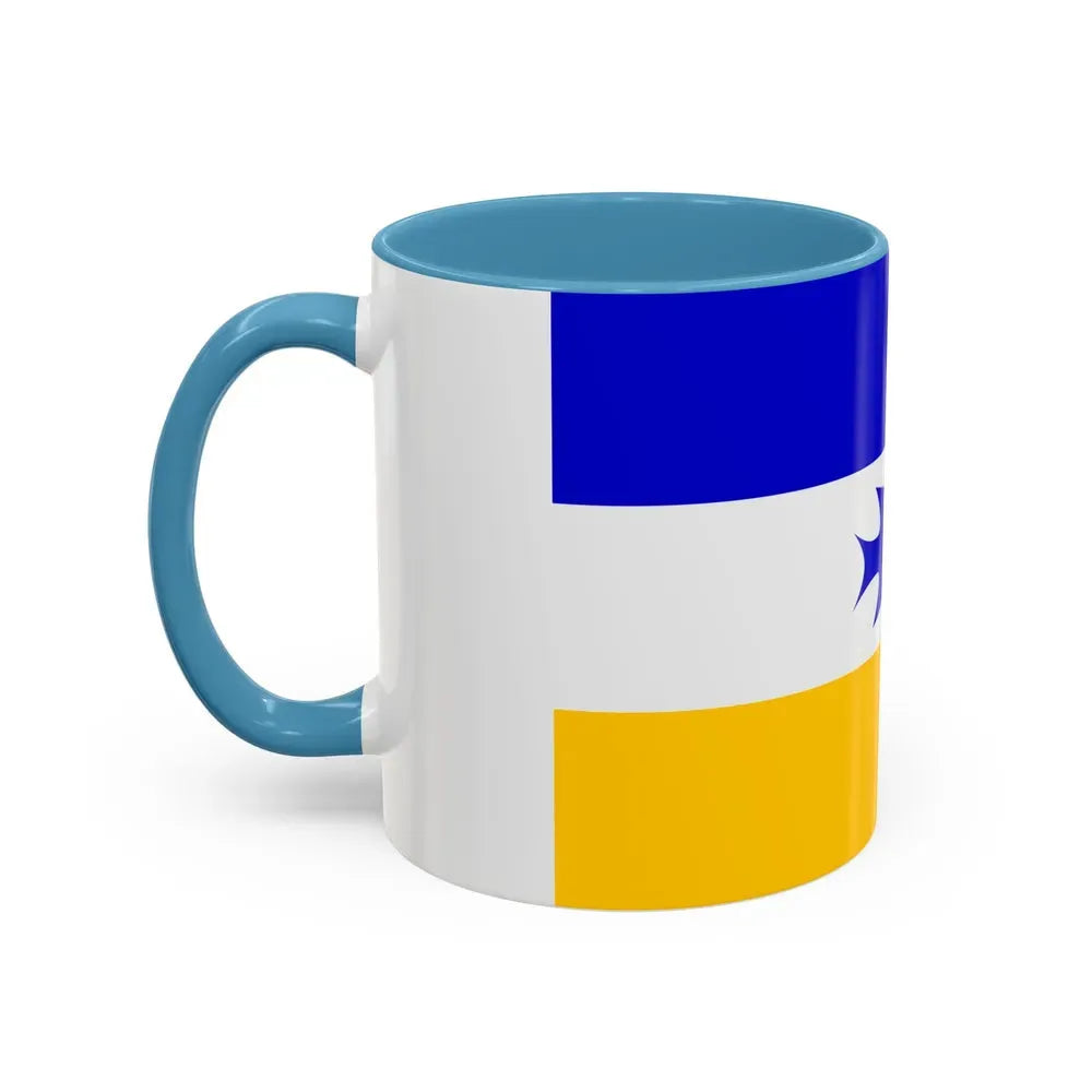 Flag of Mapuche - Accent Coffee Mug - Go Mug Yourself
