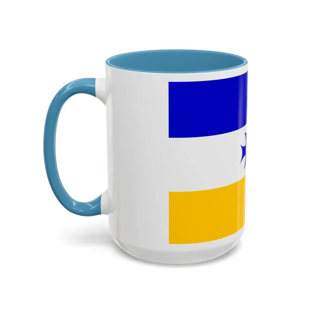 Flag of Mapuche - Accent Coffee Mug - Go Mug Yourself