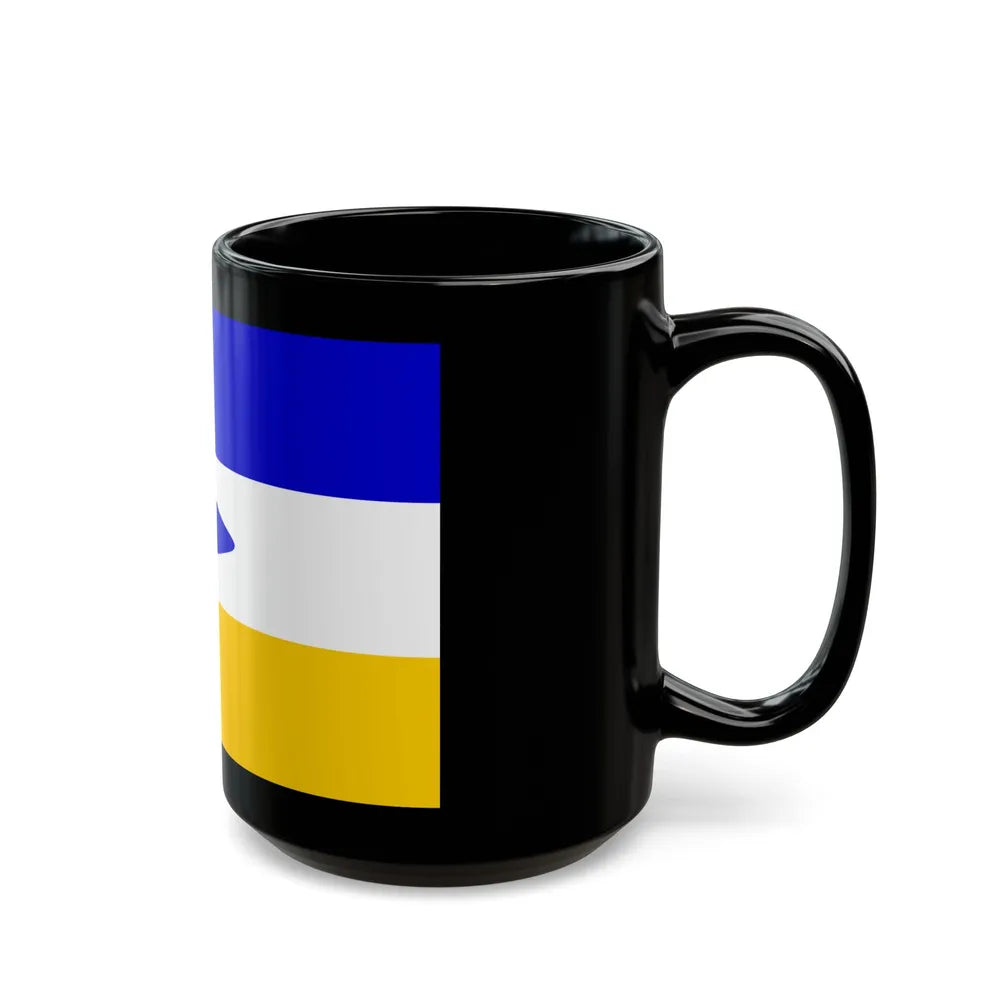 Flag of Mapuche - Black Coffee Mug-Go Mug Yourself