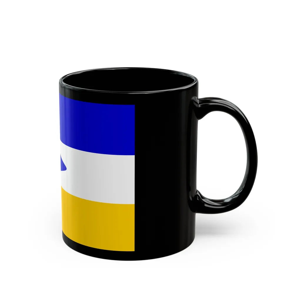 Flag of Mapuche - Black Coffee Mug-Go Mug Yourself