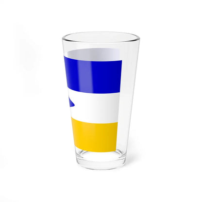 Flag of Mapuche - Pint Glass 16oz-Go Mug Yourself