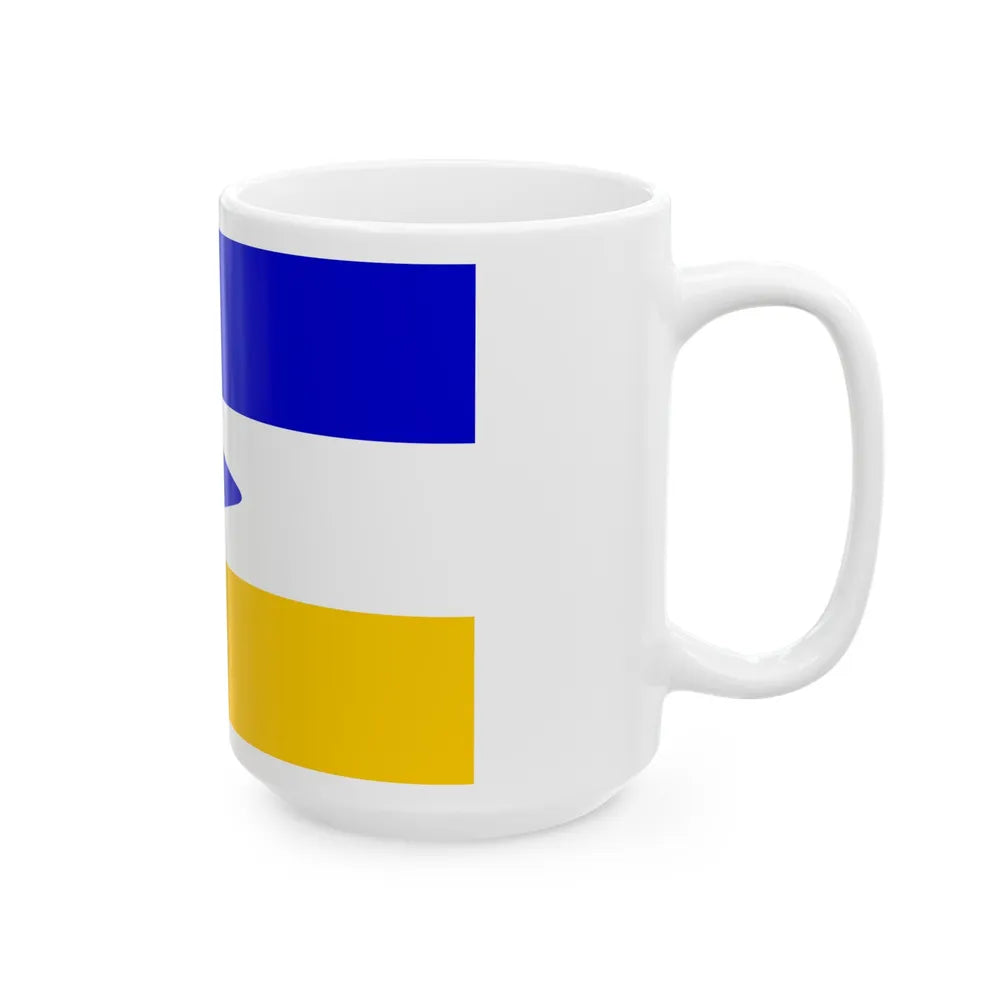 Flag of Mapuche - White Coffee Mug-Go Mug Yourself