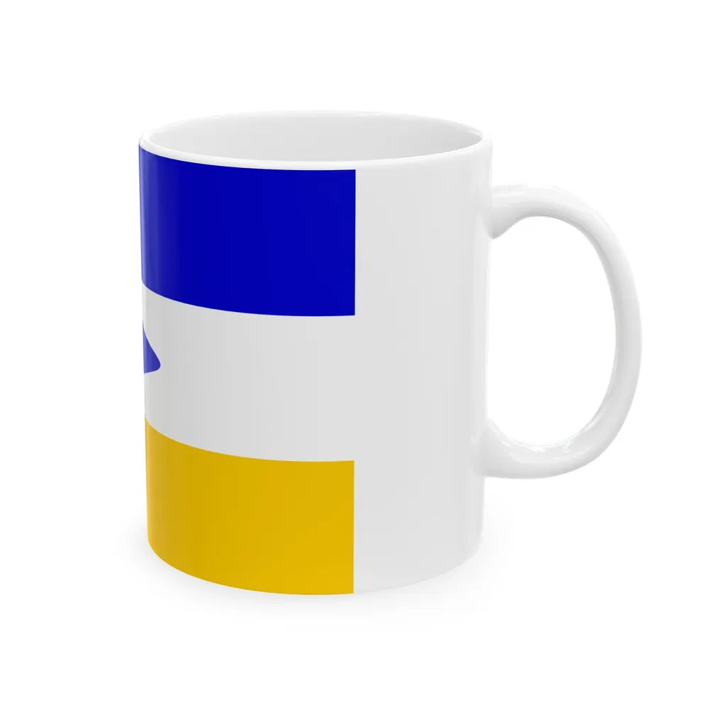 Flag of Mapuche - White Coffee Mug-Go Mug Yourself