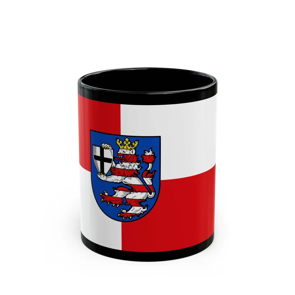 Flag of Marburg Biedenkopf Germany - Black Coffee Mug-11oz-Go Mug Yourself