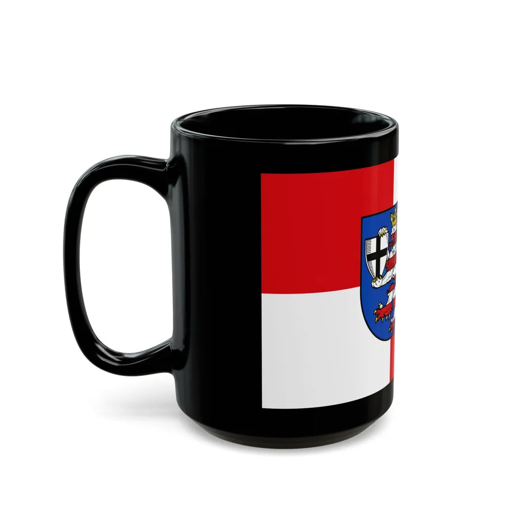 Flag of Marburg Biedenkopf Germany - Black Coffee Mug-Go Mug Yourself