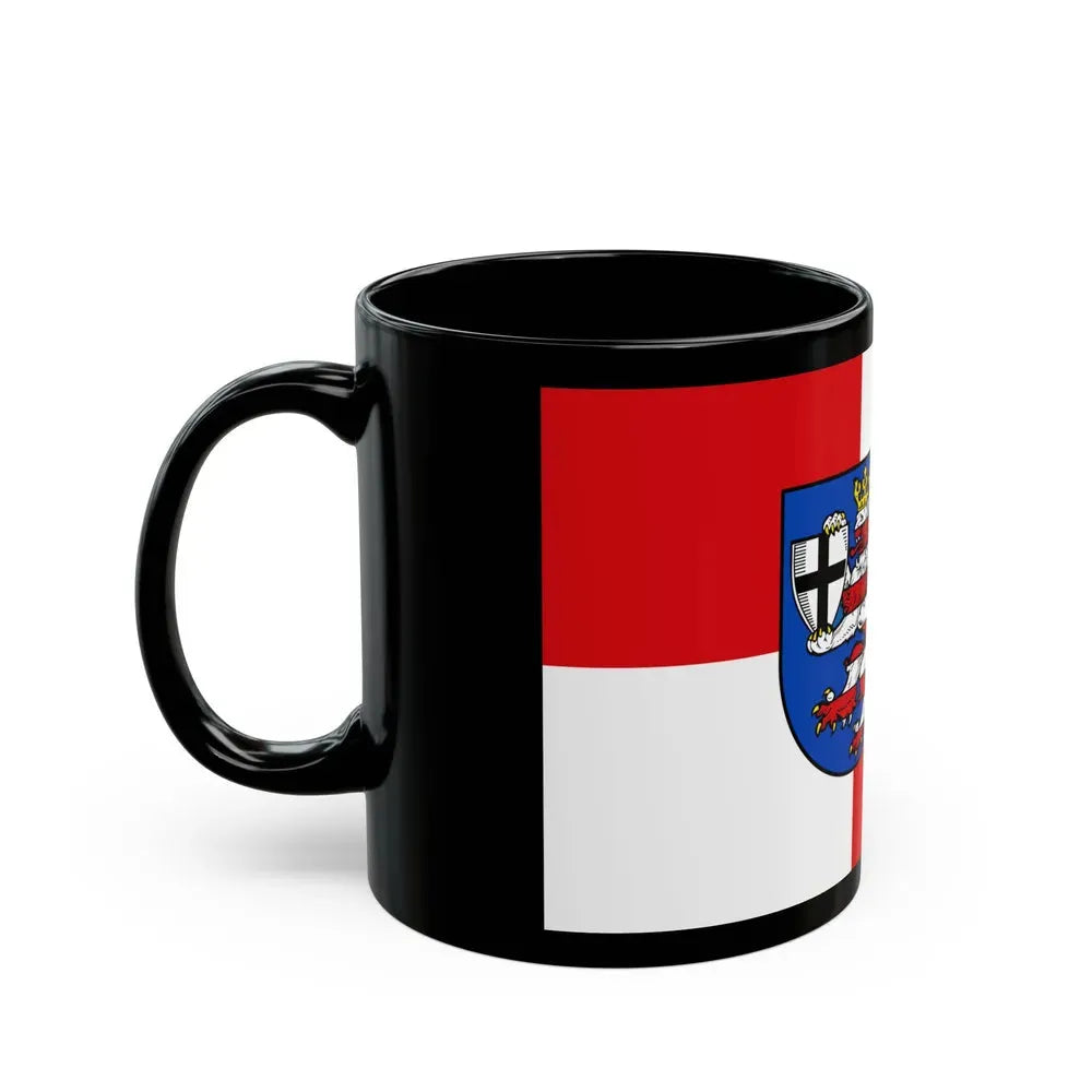 Flag of Marburg Biedenkopf Germany - Black Coffee Mug - Go Mug Yourself