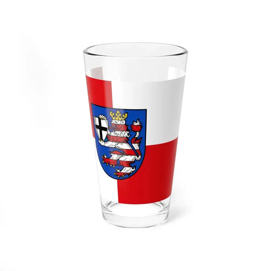 Flag of Marburg Biedenkopf Germany - Pint Glass 16oz 16oz - Go Mug Yourself