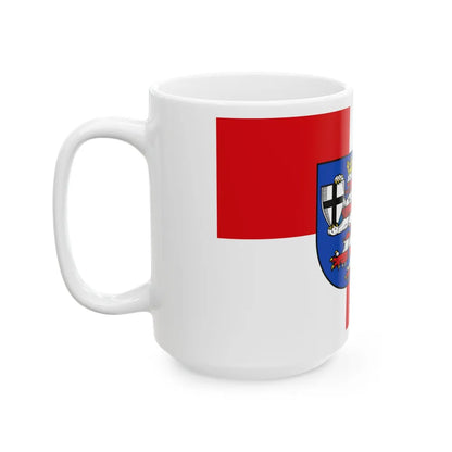 Flag of Marburg Biedenkopf Germany - White Coffee Mug-Go Mug Yourself