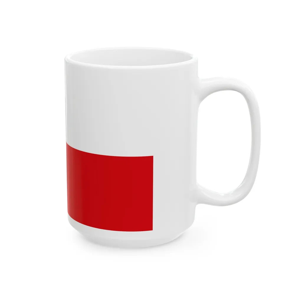 Flag of Marburg Biedenkopf Germany - White Coffee Mug-Go Mug Yourself