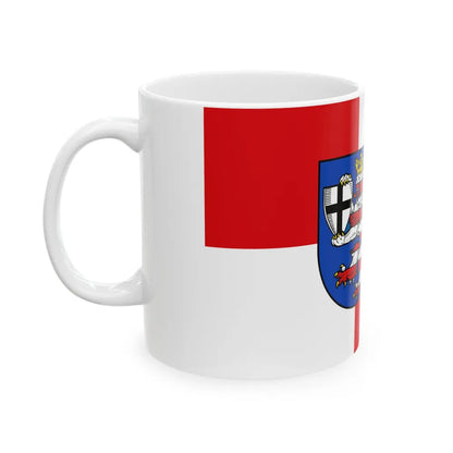 Flag of Marburg Biedenkopf Germany - White Coffee Mug-Go Mug Yourself