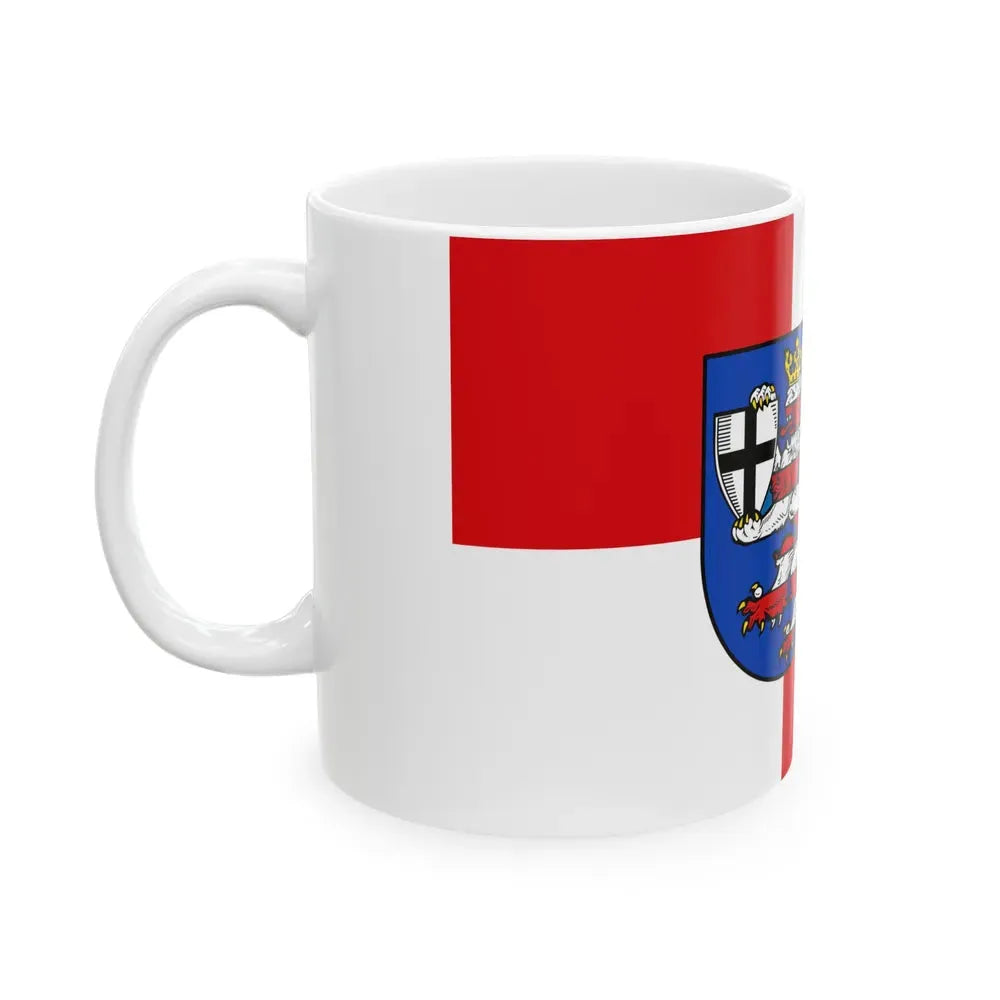Flag of Marburg Biedenkopf Germany - White Coffee Mug - Go Mug Yourself