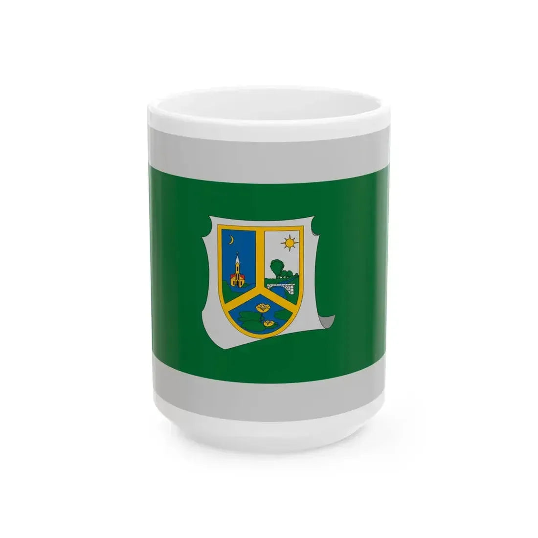 Flag of Marcalgergelyi (Hungary) White Coffee Mug 15oz - Go Mug Yourself