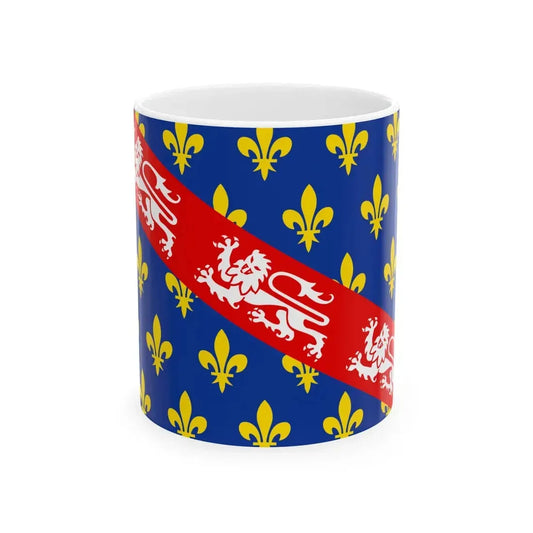 Flag of Marche France (Belgium) White Coffee Mug 11oz - Go Mug Yourself