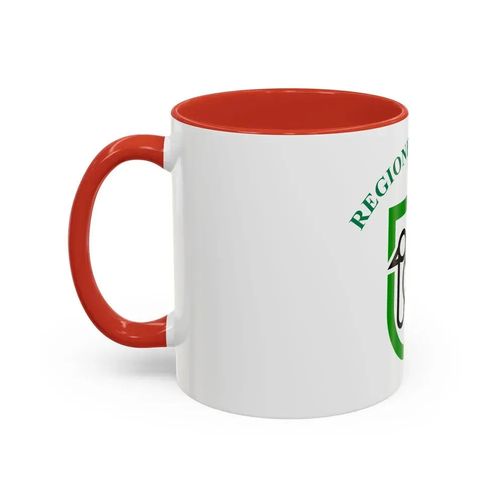 Flag of Marche Italy - Accent Coffee Mug - Go Mug Yourself
