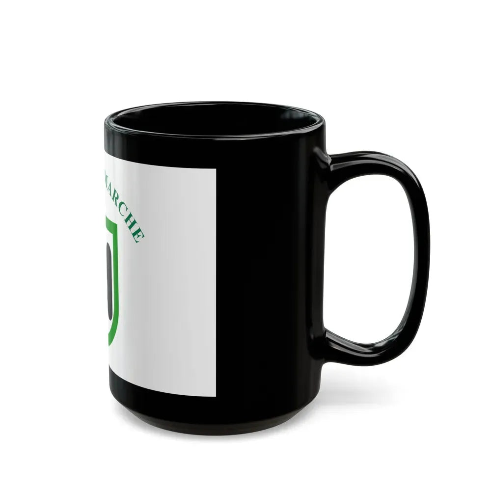 Flag of Marche Italy - Black Coffee Mug - Go Mug Yourself
