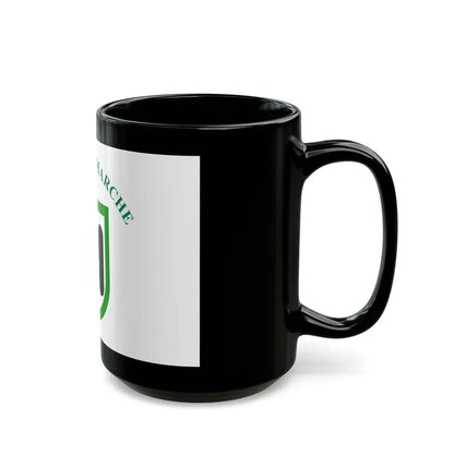Flag of Marche Italy - Black Coffee Mug - Go Mug Yourself