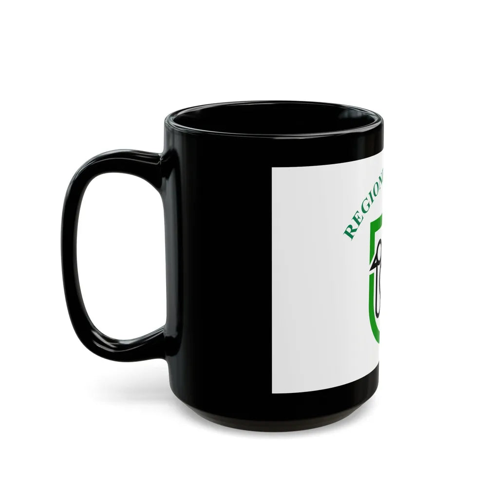 Flag of Marche Italy - Black Coffee Mug-Go Mug Yourself