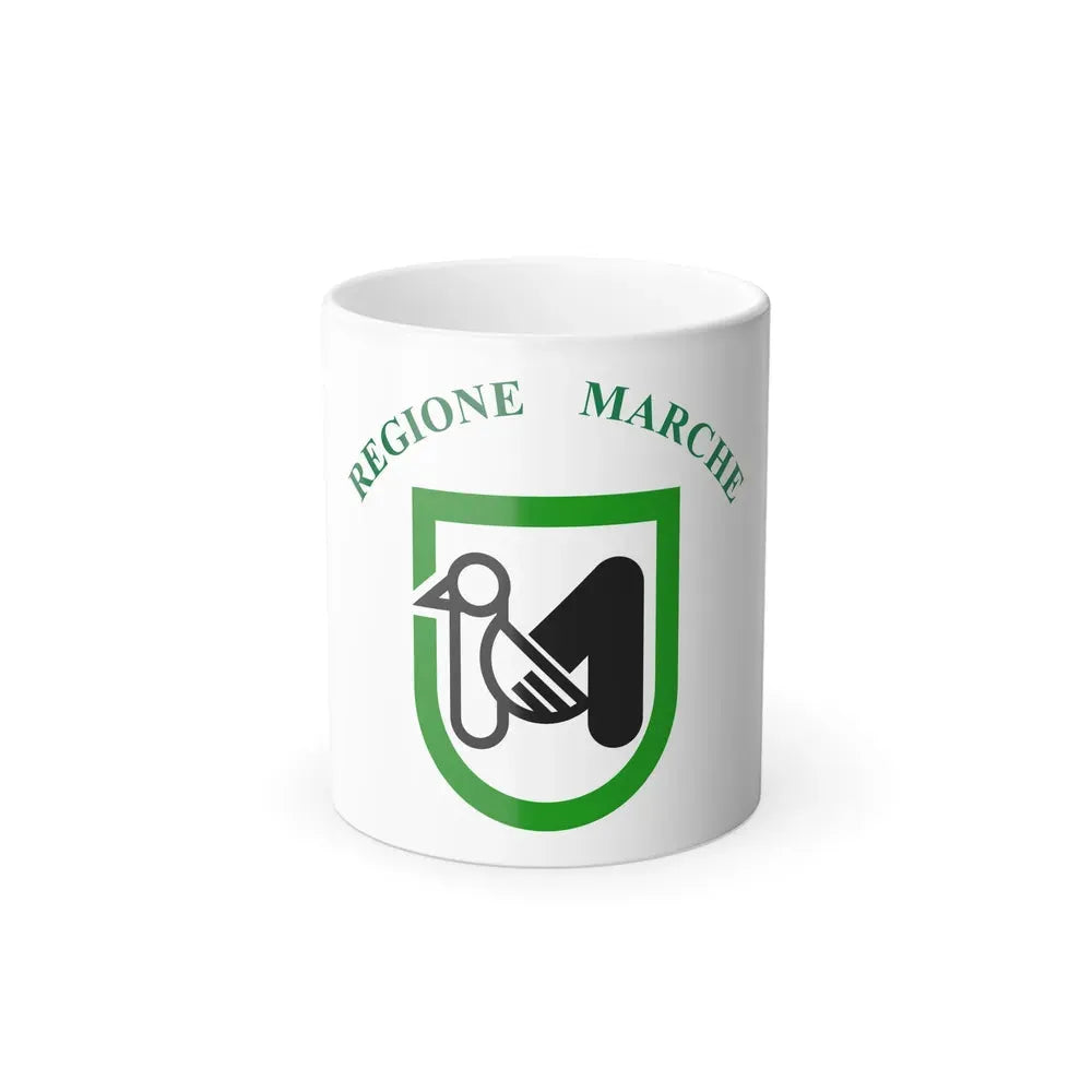 Flag of Marche Italy - Color Changing Coffee Mug 11oz - Go Mug Yourself