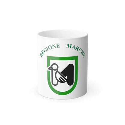 Flag of Marche Italy - Color Changing Coffee Mug 11oz - Go Mug Yourself