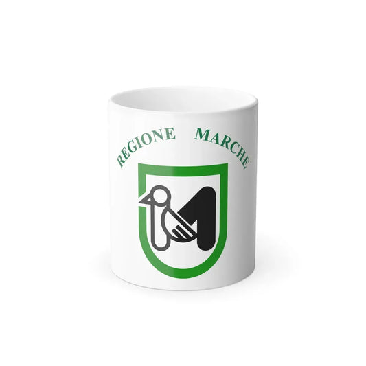 Flag of Marche Italy - Color Changing Coffee Mug 11oz - Go Mug Yourself