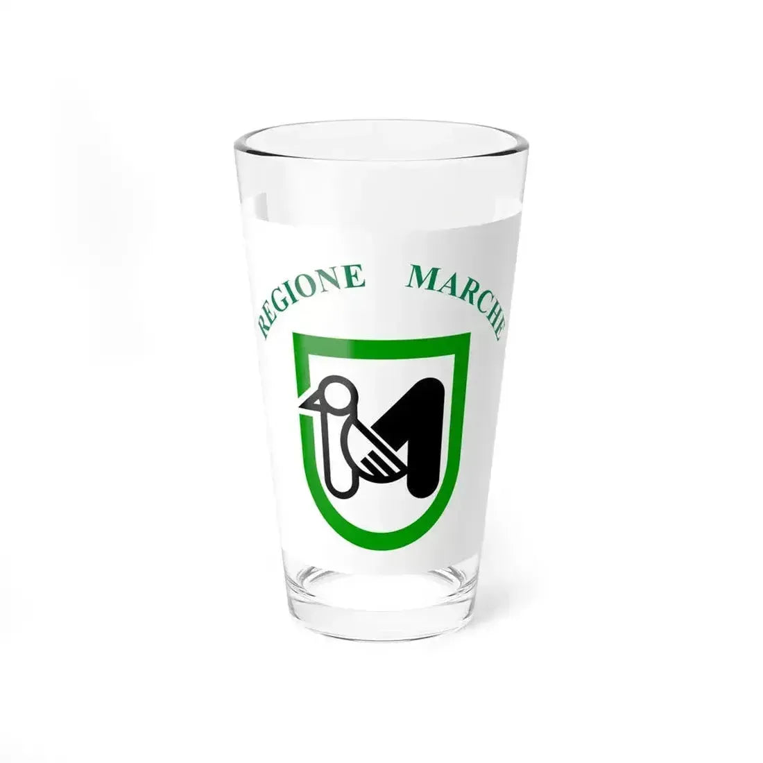 Flag of Marche Italy - Pint Glass 16oz 16oz - Go Mug Yourself