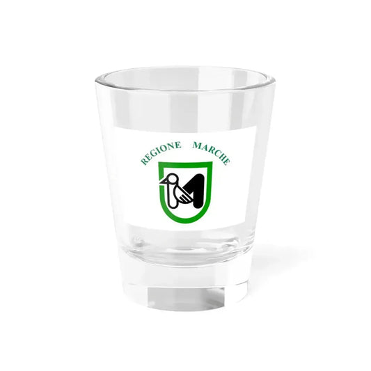 Flag of Marche Italy - Shot Glass 1.5oz 1.5oz - Go Mug Yourself