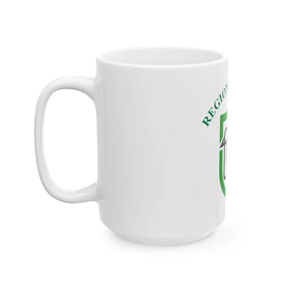 Flag of Marche Italy - White Coffee Mug-Go Mug Yourself