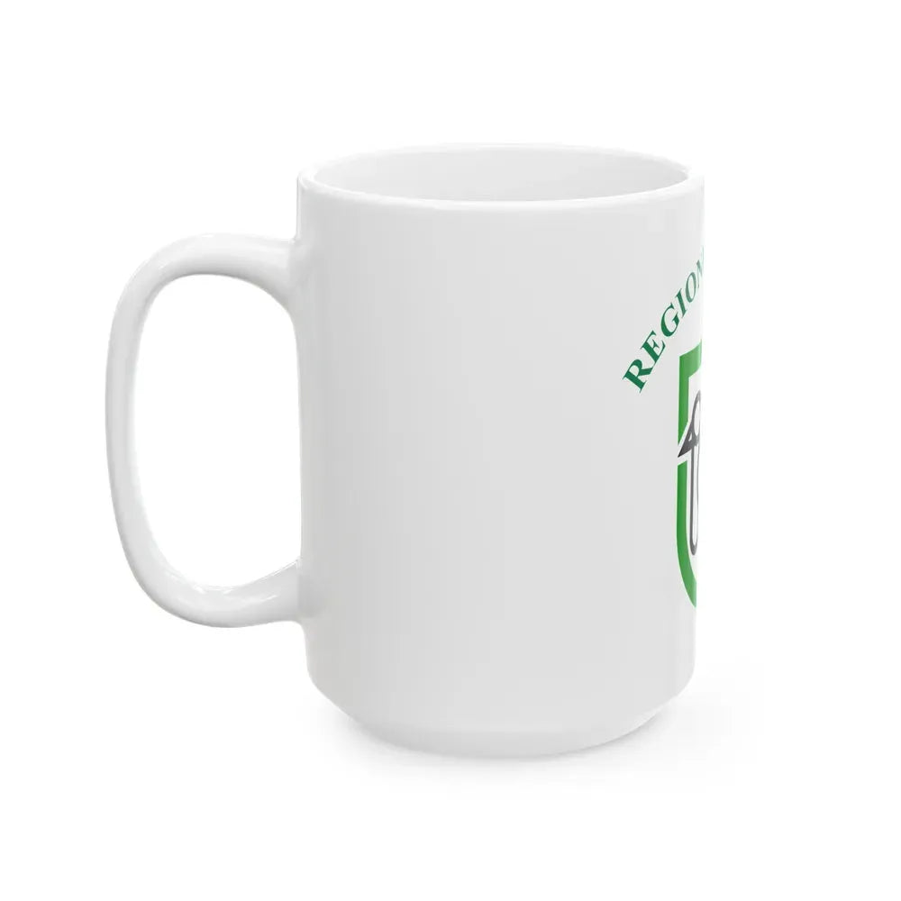 Flag of Marche Italy - White Coffee Mug - Go Mug Yourself
