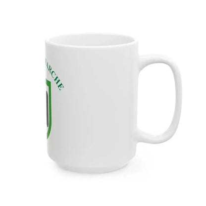 Flag of Marche Italy - White Coffee Mug - Go Mug Yourself