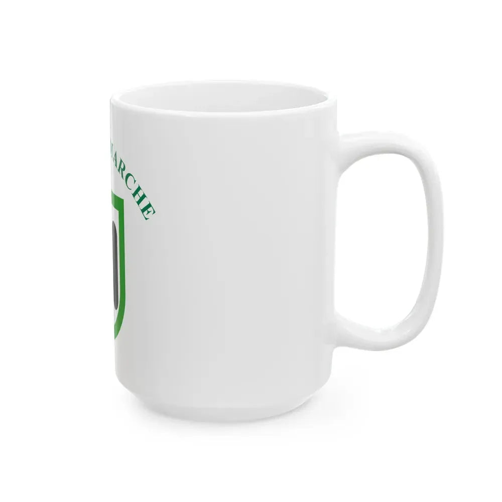 Flag of Marche Italy - White Coffee Mug - Go Mug Yourself