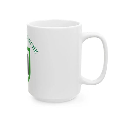 Flag of Marche Italy - White Coffee Mug - Go Mug Yourself