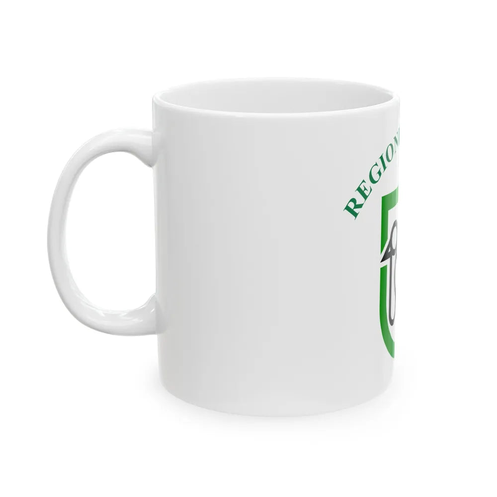 Flag of Marche Italy - White Coffee Mug-Go Mug Yourself