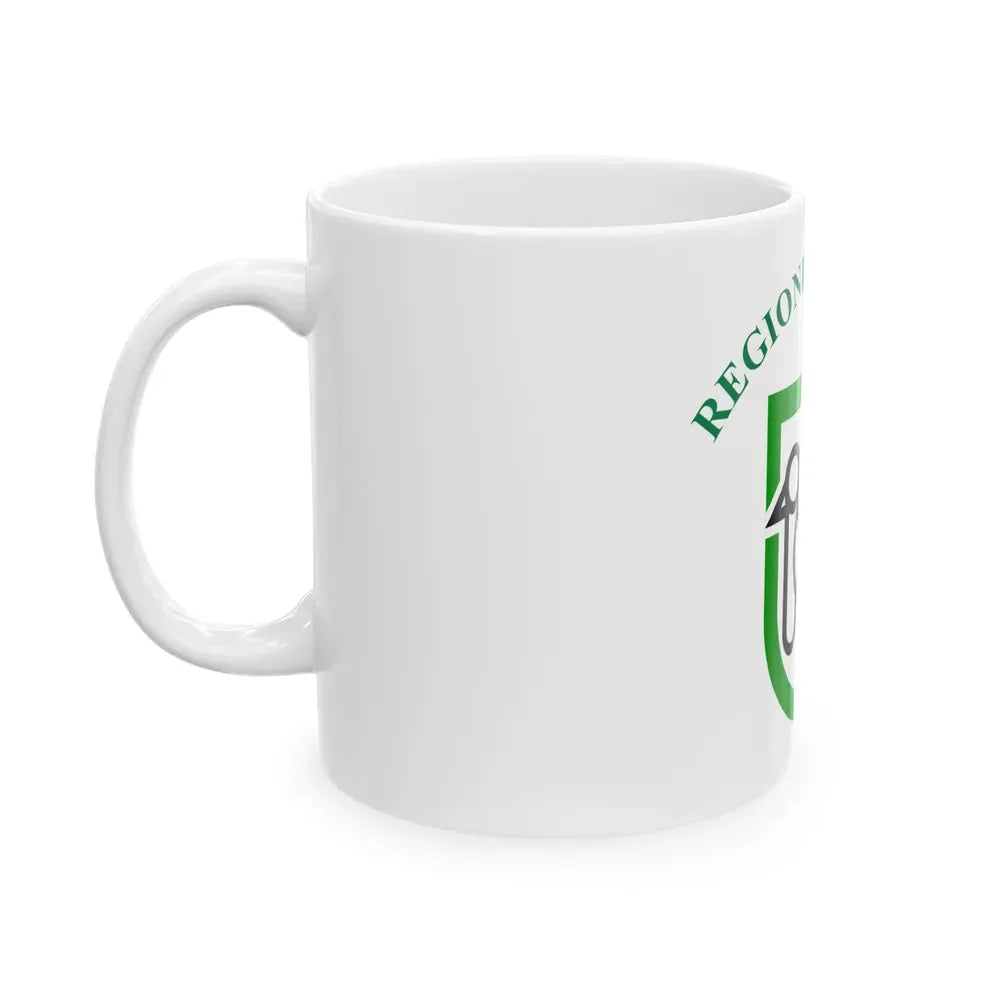 Flag of Marche Italy - White Coffee Mug - Go Mug Yourself