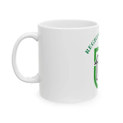 Flag of Marche Italy - White Coffee Mug - Go Mug Yourself