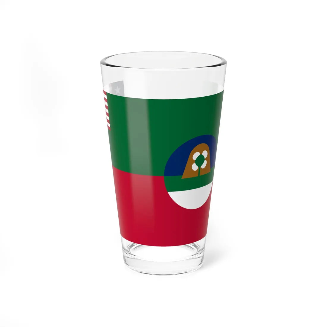 Flag of Margibi County (Liberia) Pint Glass 16oz 16oz - Go Mug Yourself