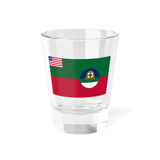 Flag of Margibi County (Liberia) Shot Glass 1.5oz 1.5oz - Go Mug Yourself