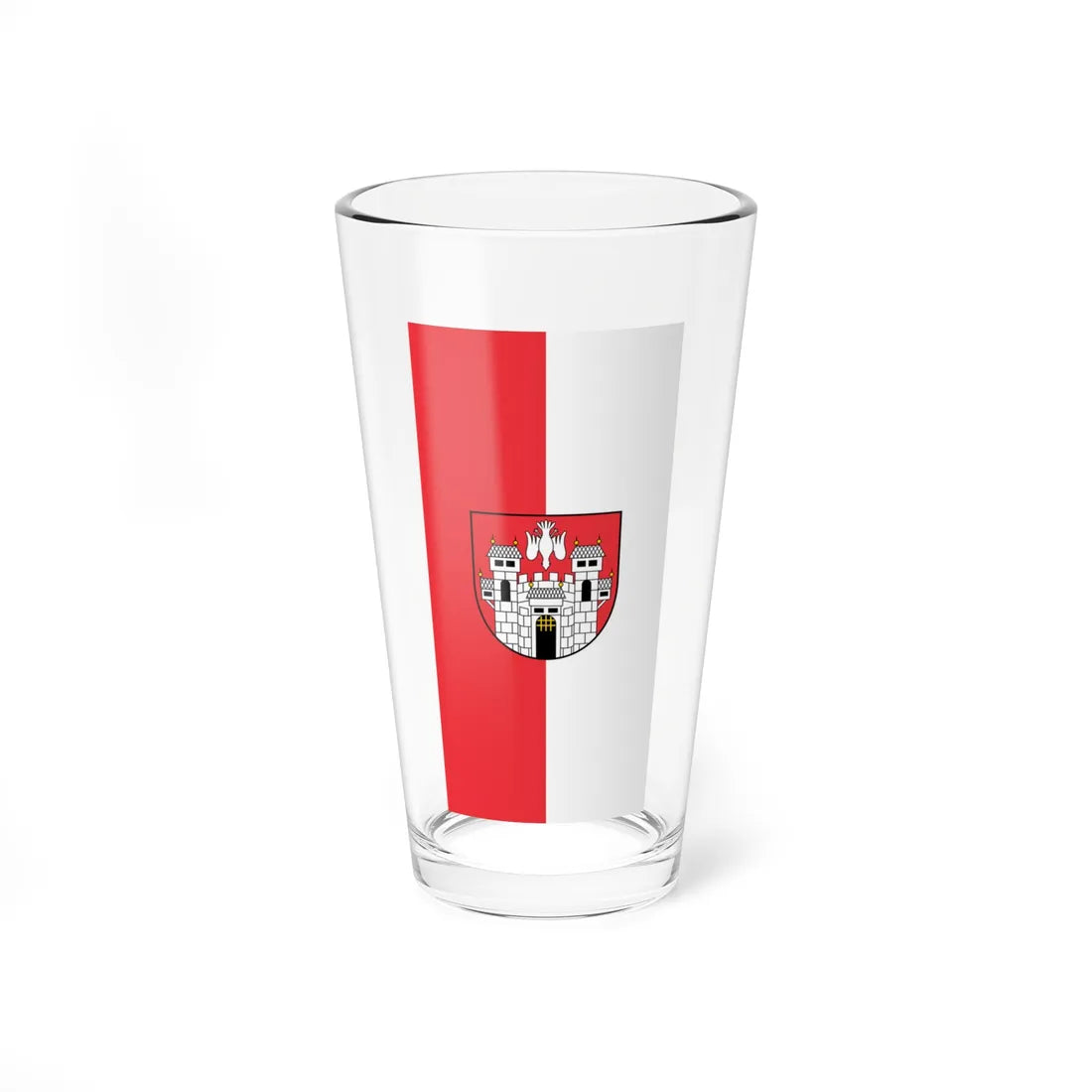 Flag of Maribor vertical (Slovenia) Pint Glass 16oz 16oz - Go Mug Yourself