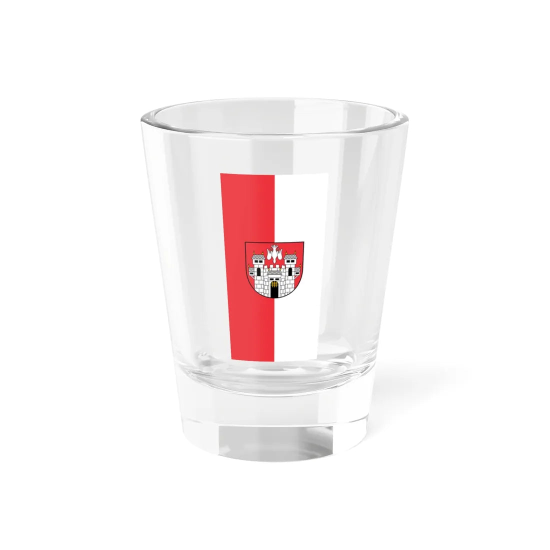 Flag of Maribor vertical (Slovenia) Shot Glass 1.5oz 1.5oz - Go Mug Yourself