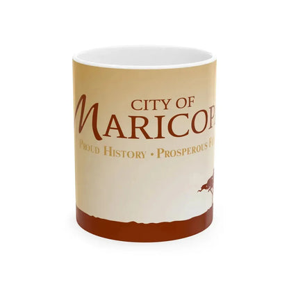 Flag of Maricopa Arizona 2008-2017 (United States) White Coffee Mug 11oz - Go Mug Yourself