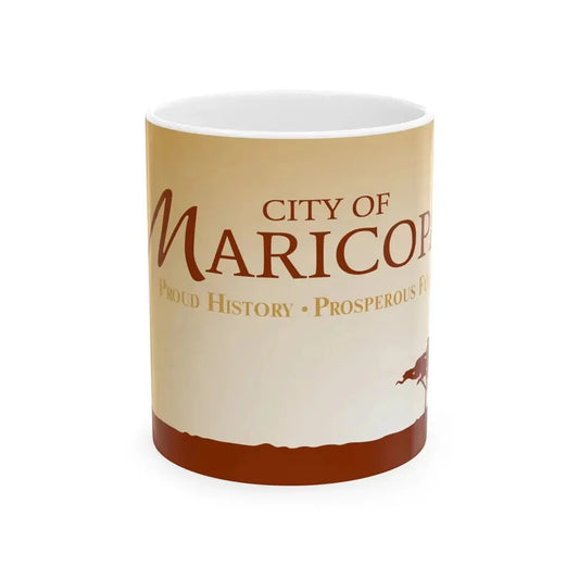 Flag of Maricopa Arizona 2008-2017 (United States) White Coffee Mug 11oz - Go Mug Yourself