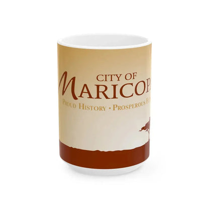 Flag of Maricopa Arizona 2008-2017 (United States) White Coffee Mug 15oz - Go Mug Yourself