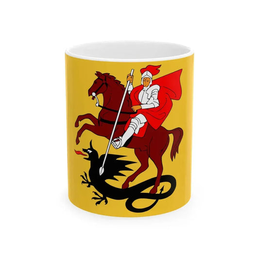 Flag of Marijampole (Lithuania) White Coffee Mug 11oz - Go Mug Yourself