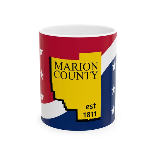 Flag of Marion County Mississippi (United States) White Coffee Mug 11oz - Go Mug Yourself